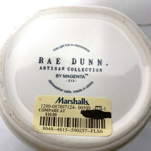 Rae Dunn DECK THE HALLS Coffee Mug Artisan Collection by Magenta White Red - Picture 11 of 11